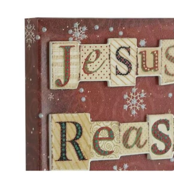 NEW Jesus Is The Reason For The Season Canvas Art Print - Picture 3 of 4